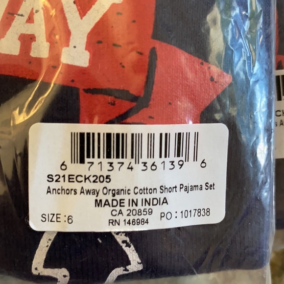 NWT Hatley Anchors Away Organic Cotton Short Pajama Set 🍭 - Picture 6 of 9